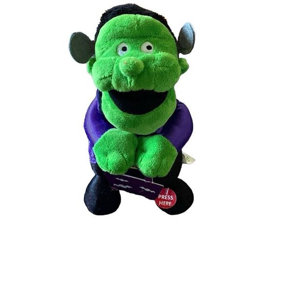Sound N Light Animatronics FRANKENSTEIN Plush 10” Halloween Sings MONSTER MASH - Picture 1 of 7
